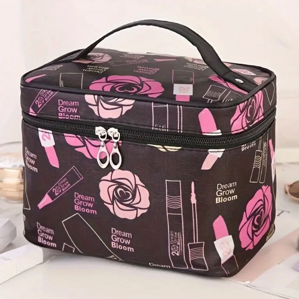 Large Capacity Makeup Hand Wash Bag, Casual Versatile Multi Functional Travel